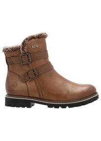 Remonte Damen Winterboots, Gr. 40, braun, Leder, Textil, unifarben, klassisch, Schuhe, Blockabsatz, Winterstiefelette, Outdorrschuh mit TEX-Membran