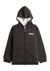 Roxy Kinder Kapuzensweatjacke "Different Pulses", grau, Gr. 6, 60% Baumwolle, 40% Polyester, Sweatjacken