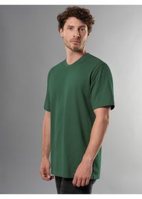 TRIGEMA Herren T-Shirt "TRIGEMA T-Shirt in Piqué-Qualität", grün, Basic, Gr. XXXL, 100% Baumwolle, Shirts