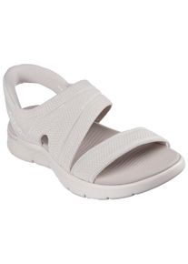 Skechers Damen Sandale "GO WALK FLEX SANDAL-ENTICING", Gr. 40, beige, Textil, casual, Schuhe, mit Slip-ins Funktion