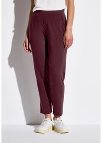 Street One Damen 7/8-Hose, rot, casual, Gr. 38, unifarben, Stoff, 95% Viskose, 5% Elasthan, Hosen, mit Elastikbund