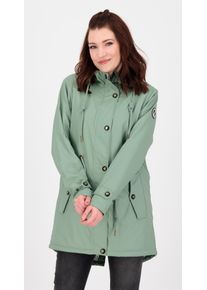 DEPROC Active Damen Regenmantel "Friesennerz ankergluttraum WMN", grau, casual, Gr. 40, Obermaterial: 100% Polyurethan; Futter: 100% Polyester,