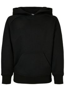 Urban Classics Jungen Hoodie "Urban Classics Herren Boys Blank Hoody", schwarz, Gr. 122, unifarben, 65% Baumwolle, 35% Polyester, Sweatshirts