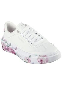 Skechers Damen Sneaker "CORDOVA CLASSIC-PAINTED FLORALS", Gr. 38, rosa, Lederimitat, geblümt, modisch, Schuhe, Retro Sneaker, Schnürschuh mit Memory