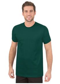 TRIGEMA Herren T-Shirt "TRIGEMA T-Shirt aus 100% Baumwolle", grün, Basic, Gr. L, 100% Baumwolle, Shirts