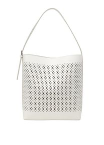 Marc O'Polo MARC O'POLO Damen Umhängetasche "mit herausnehmbarer Innenpouch", weiß, Leder, unifarben, Taschen