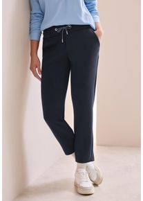 Cecil Damen Stoffhose "Style Tracey", blau, casual, Gr. XS, unifarben, Web, Obermaterial: 54% Polyester, 39% Viskose, 7% Elasthan, Hosen, mit Taschen