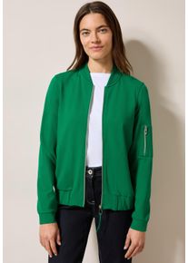 Cecil Damen Cardigan, grün, casual, Gr. XL, bedruckt, Stoff, 67% Viskose, 28% Nylon, 5% Elasthan, Strickjacken, mit Stehkragen