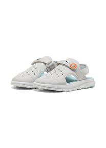 Puma Sandale "Evolve Poised2Race Sandalen Kinder", Gr. 33feather gray safe lake orange glo weiß blau, Obermaterial: Textil, Synthetik; Futter: