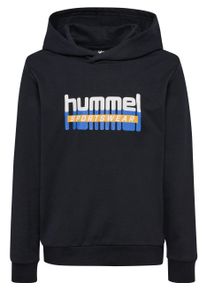 Hummel Kinder Kapuzensweatshirt, schwarz, sportlich, Gr. 152, Obermaterial: 98% Baumwolle, 2% Elasthan, Sweatshirts, für Kinder