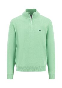 Fynch-Hatton Herren Troyer, grün, casual, Gr. XL, Strick, Obermaterial: 100% Baumwolle, Pullover, mit Logostickerei