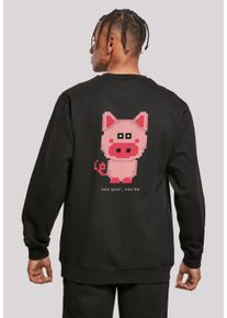 F4NT4STIC Herren Kapuzenpullover "SIlvester Party Happy People Only", schwarz, casual, Gr. XL, Obermaterial: 50% Baumwolle, 50% Polyester, Pullover,