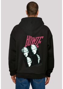 F4NT4STIC Herren Kapuzenpullover "David Bowie Music Band Serious Moonlight Tour 83", schwarz, casual, Gr. S, Obermaterial: 100% Baumwolle, Pullover,