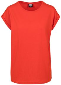 Urban Classics Herren Kurzarmshirt "Urban Classics Damen Ladies Extended Shoulder Tee", orange, casual, Gr. S, unifarben, 100% Baumwolle, Shirts