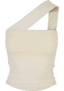 Urban Classics Herren Muskelshirt "Urban Classics Damen Ladies One Strap Top", beige, casual, Gr. S, unifarben, 95% Baumwolle, 5% Elasthan, Shirts