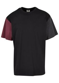 Urban Classics Herren T-Shirt "Urban Classics Herren Organic Oversized Colorblock Tee", schwarz, casual, Gr. XL, mehrfarbig, 100% Baumwolle, Shirts