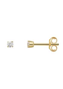 ONE ELEMENT Damen Paar Ohrhänger "0.10 ct Diamant Brillant Ohrringe Ohrstecker aus 585 Gelbgold", Damen, 0.10 ct, Diamanten, gold, Diamanten,