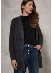 Cecil Damen Longstrickjacke, grau, casual, Gr. XL, Strick, Obermaterial: 76% Polyacryl, 21% Polyester, 3% Elasthan, Strickjacken, in kuscheliger