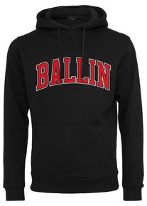 MisterTee Herren Sweatshirt "MisterTee Herren Ballin 23 Hoody", schwarz, Gr. XL, unifarben, 65% Baumwolle, 35% Polyester, Sweatshirts
