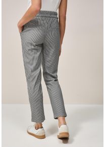 Cecil Damen Stoffhose "Style Tracey"schwarz balmy khaki, casual, Gr. M, gestreift, Web, Obermaterial: 73% Polyester, 24% Viskose, 3% Elasthan, Hosen,