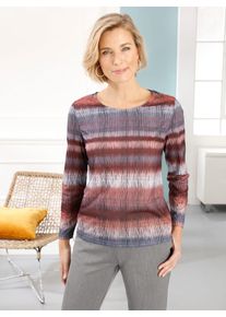 Classic Basics Damen Langarmshirt "Shirt", bunt, Gr. 50, gemustert, mehrfarbig, 100% Polyester, Shirts