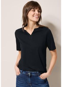 Cecil Damen T-Shirt, schwarz, casual, Gr. M, unifarben, Web, Stoff, 50% Modal, 50% Baumwolle, Shirts, im soften Baumwoll-Mix