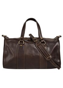 Pike PIKÉ Damen Henkeltasche, braun, Leder, vintage, Taschen, echt Leder, Made in Italy