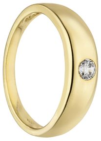 Jobo Damen Ketten-Anhänger "Anhänger Taufring", Gelbgold 333, gold, Gelbgold 333, Schmuckanhänger, 333 Gold mit Zirkonia