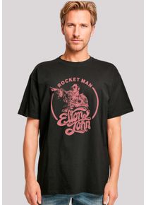 F4NT4STIC Herren T-Shirt "Elton John Rocketman", schwarz, casual, Gr. M, Obermaterial: 100% Baumwolle, Shirts, Premium Qualität