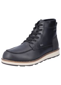 Rieker Herren Winterboots, Gr. 44, schwarz, Leder, Lederimitat, sportlich, Schuhe, Winterstiefelette, Schnürboots mit TEX und sportiver Laufsohle