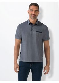Marco Donati Herren Poloshirt "Kurzarm-Poloshirt", blau, Gr. 44, unifarben, 50% Baumwolle, 50% Polyester, Shirts