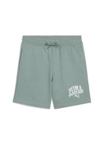 Puma Kinder Sporthose "Puma Class Shorts Jungen", grün, Gr. 164, bedruckt, 68% Baumwolle, 32% Polyester, Hosen