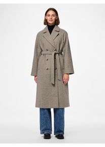 Pieces Damen Langmantel "PCMARBEL LONG COAT NOOS", braun, modisch, Gr. XS, unifarben, Web, Obermaterial: 100% Polyester, Mäntel