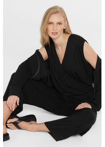 Damen Overall, schwarz, Gr. S, SENSES.THE LABEL, Material: 96% Viskose, 4% Elasthan, Overalls, mit Tunnelzug