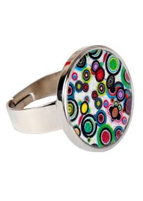 DeMarie Damen Fingerring "Edelstahl mit Silber-/Goldeinlage", 020 (63,7), Edelstahl, bunt, Edelstahl, Fingerringe