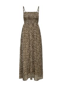 Only Damen Maxikleid "ONLELENA VIKKI LIFE STRAP ANK DRESS WVN", schwarz, modisch, Gr. XL, bedruckt, Web, Obermaterial: 100% Polyester, Kleider