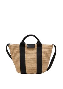 Marc O'Polo MARC O'POLO Damen Shopper "aus hochwertiger Jute", schwarz, Jute, unifarben, Taschen