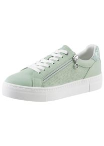 Tamaris Damen Plateausneaker, Gr. 39, grün, Nubuklederimitat, unifarben, sportlich, Schuhe, Freizeitschuh, Halbschuh, Schnürschuh mit gepolstertem