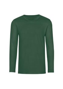 TRIGEMA Damen Longsleeve "TRIGEMA Langarmshirt", grün, Basic, Gr. XL, 95% Baumwolle, 5% Elastan, Shirts