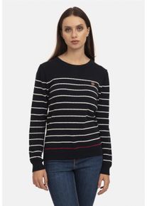 Damen Strickpullover "Focus Sp", blau, casual, Gr. M, SIR RAYMOND TAILOR, gestreift, 100% Baumwolle, Pullover, im gestreiften Design