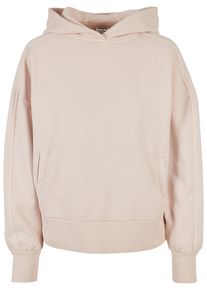 Urban Classics Damen Kapuzenpullover "Urban Classics Damen Ladies Heavy Terry Garment Dye Hoody", pink, casual, Gr. L, mehrfarbig, 100% Baumwolle,