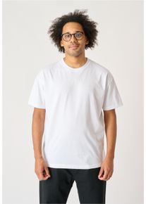 Cleptomanicx Herren T-Shirt "Ligull Oversize", weiß, casual, Gr. XXL, bestickt, 100% Baumwolle, Shirts, in lockerem Schnitt
