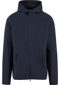 MisterTee Herren Sweatjacke "MisterTee Basic Hooded Zipper", blau, Gr. XL, unifarben, 80% Baumwolle, 20% Polyester, Sweatjacken