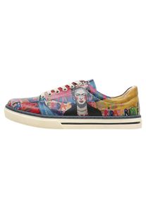 DOGO Damen Sneaker "Sneaker Frida-Kahlo-In-Letters Damen Sneaker / Female", Gr. 39, bunt, Lederimitat, Schuhe, Vegan