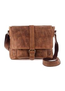 Damen Umhängetasche "Montenegro", GreenLand Nature, braun, Rindsleder, vintage, Taschen, aus Leder mit praktischen Vor- und Rücktaschen