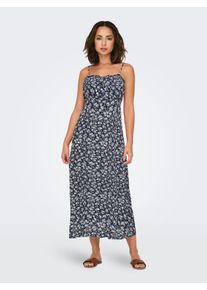 Only Damen Midikleid "ONLNELLY LIFE ALEXA MIDI DRESS NOOS PTM"night sky aop:little flower, modisch, Gr. XS, bedruckt, Web, Obermaterial: 100%