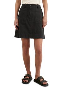Marc O'Polo MARC O'POLO Damen Webrock "aus Baumwolle-Leinen-Mix", schwarz, casual, Gr. 36, unifarben, Obermaterial: 88% Baumwolle, 12% Leinen; Futter: 100% Nicht