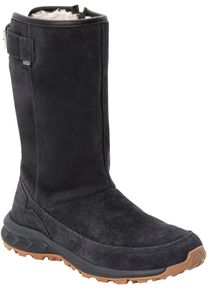 Jack Wolfskin Damen Winterboots "QUEENSTOWN TEXAPORE BOOT H W", Gr. 37,5, grau, Leder, Synthetik, sportlich, Schuhe, Snowboots, Winterstiefel,