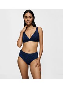 Triumph Damen Bikini-Hose "Flex Smart Summer Maxi pt EX", blau, modisch, Gr. L, Microfaser, Obermaterial: 69% Polyamid, 31% Elasthan, Badehosen,