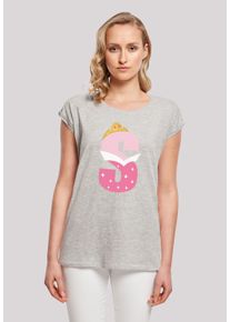 F4NT4STIC Damen T-Shirt "Disney Alphabet S Is For Sleeping Beauty", grau, casual, Gr. XL, Obermaterial: 100% Baumwolle, Shirts, Print